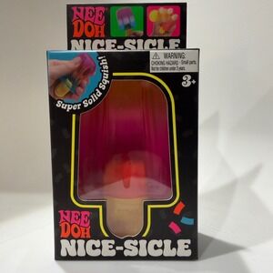 Schylling NeeDoh Nice-Sicle Pink Orange Gradient Sensory Fidget Toy New